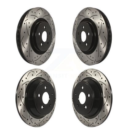 Drill Slot Brake Rotors Front Rear Kit For Ford Edge Fusion Lincoln Nautilus MKX