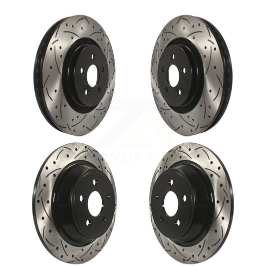 Drill Slot Brake Rotors Front Rear Kit For Ford Edge Fusion Lincoln Nautilus MKX