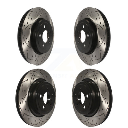 Drill Slot Disc Brake Rotor Front Rear Kit For Dodge Charger With Police Package