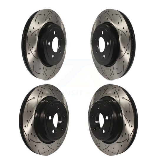 Drill Slot Disc Brake Rotor Front Rear Kit For Dodge Charger With Police Package