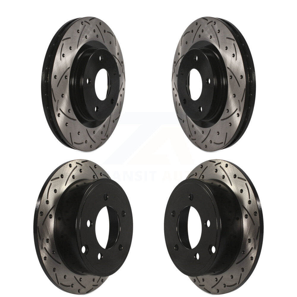 Drill Slot Brake Rotor Front Rear Kit For Jeep Patriot Compass Dodge Caliber 200