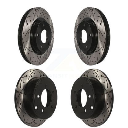 Drill Slot Brake Rotor Front Rear Kit For Jeep Patriot Compass Dodge Caliber 200