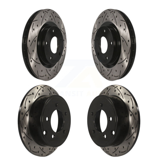 Drill Slot Brake Rotor Front Rear Kit For Jeep Patriot Compass Dodge Caliber 200