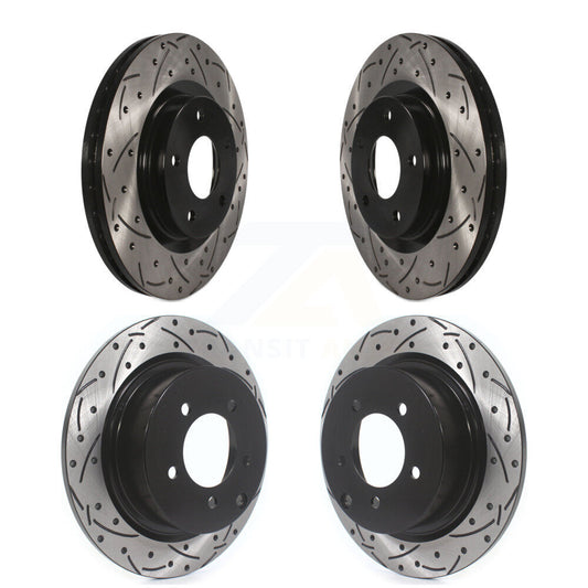 Drill Slot Brake Rotor Front Rear Kit For Jeep Mitsubishi Patriot Lancer Compass