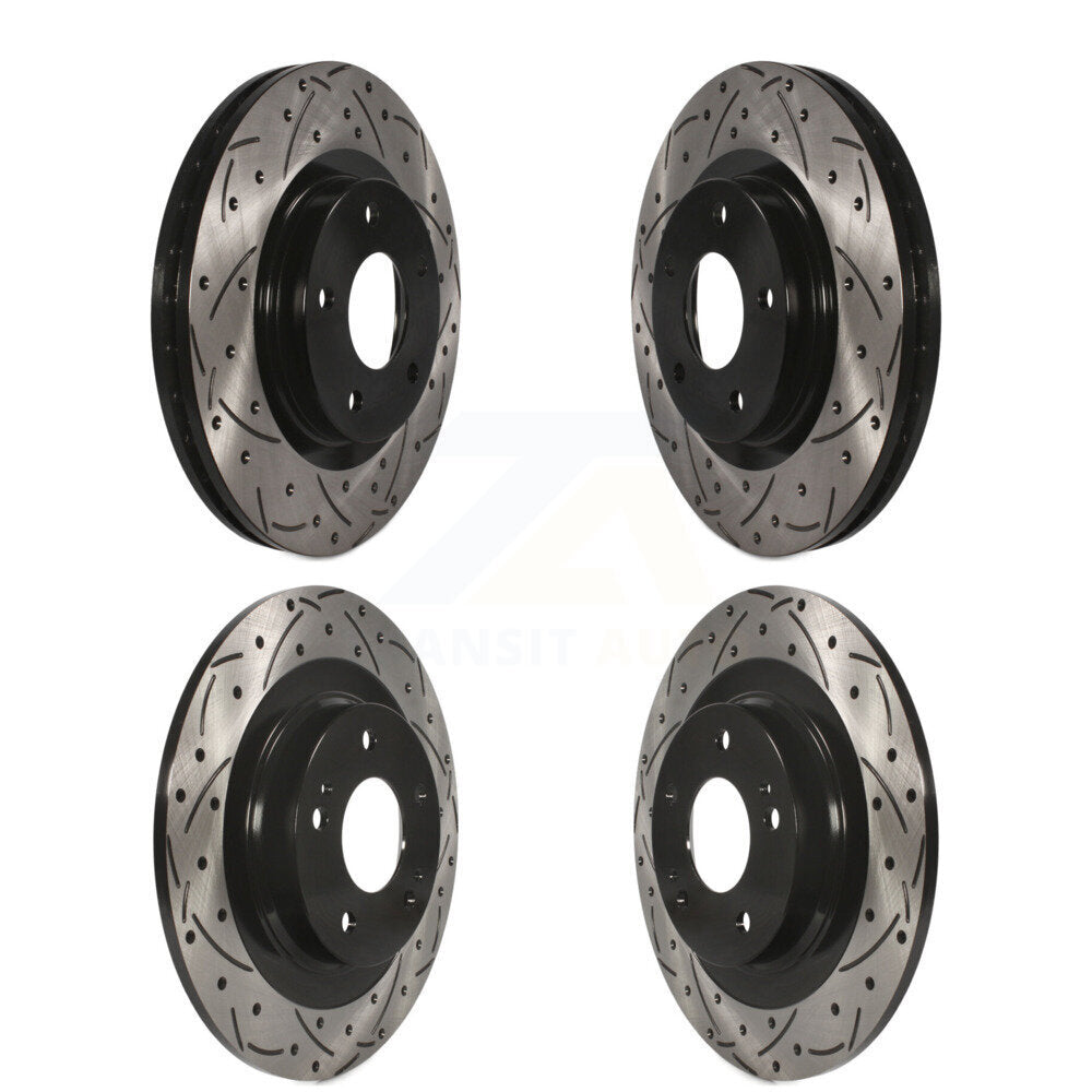 Drill Slot Brake Rotor Front Rear Kit For Mitsubishi RVR Outlander Eclipse Cross