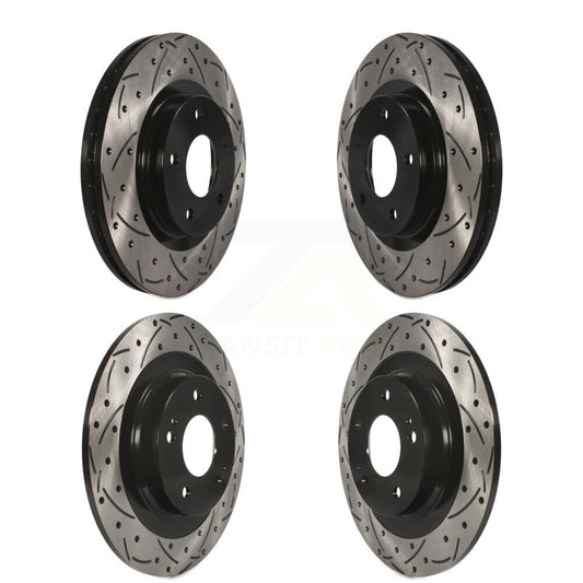 Drill Slot Brake Rotor Front Rear Kit For Mitsubishi RVR Outlander Eclipse Cross