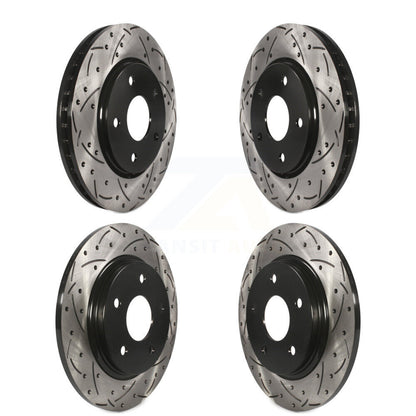 Drill Slot Brake Rotor Front Rear Kit For Dodge Grand Caravan Journey Chrysler &