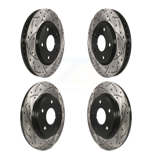 Drill Slot Brake Rotor Front Rear Kit For Dodge Grand Caravan Journey Chrysler &