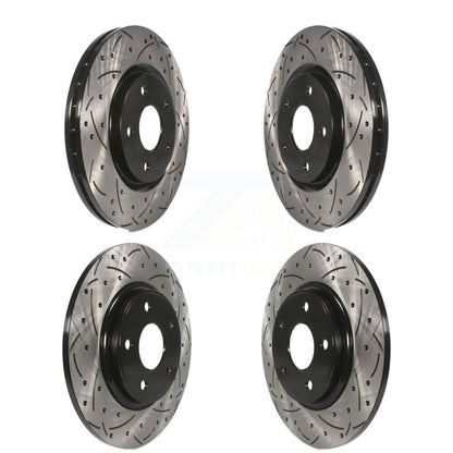 Drill Slot Brake Rotor Front Rear Kit For Dodge Grand Caravan Journey Chrysler &