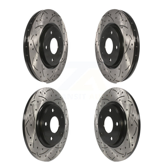 Drill Slot Brake Rotor Front Rear Kit For Dodge Grand Caravan Journey Chrysler &