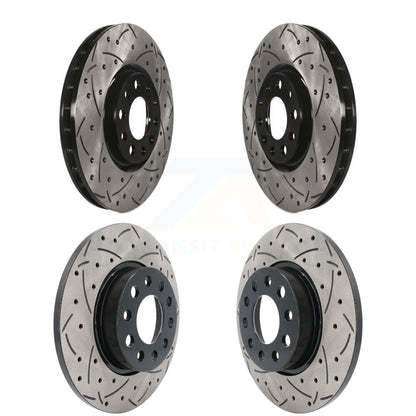 Drilled Slot Disc Brake Rotor Front Rear Kit For Jeep Compass Renegade Fiat 500X