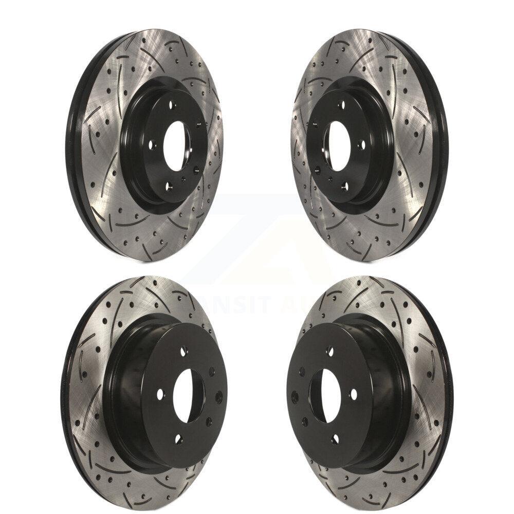 Drilled Slot Brake Rotors Front Rear Kit For INFINITI Nissan Maxima G37 EX35 G35