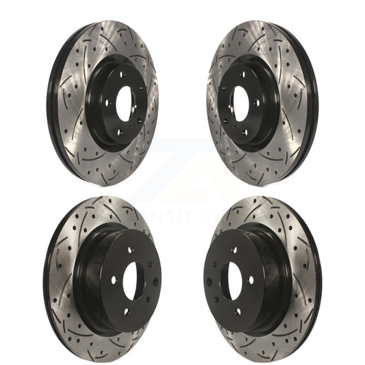 Drilled Slot Brake Rotors Front Rear Kit For INFINITI Nissan Maxima G37 EX35 G35