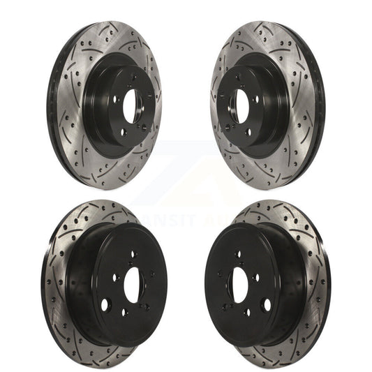 Drill Slot Brake Rotor Front Rear Kit For Subaru Impreza Forester Outback Legacy