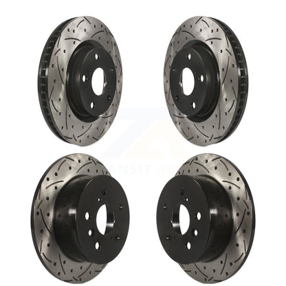 Drill Slot Brake Rotor Front Rear Kit For Toyota Camry Lexus ES350 Avalon ES300h