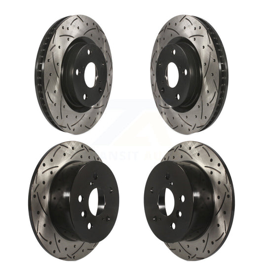 Drill Slot Brake Rotor Front Rear Kit For Toyota Camry Lexus ES350 Avalon ES300h