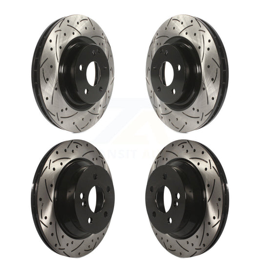 Drilled Slot Brake Rotors Front Rear Kit For Mercedes-Benz GLK350 GLK250 CLS550