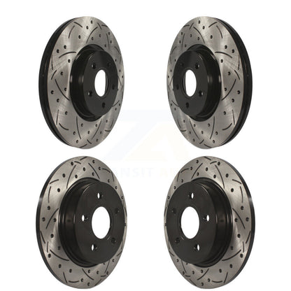 Drilled Slot Brake Rotor Front Rear Kit For Ford Focus With 320mm Diameter