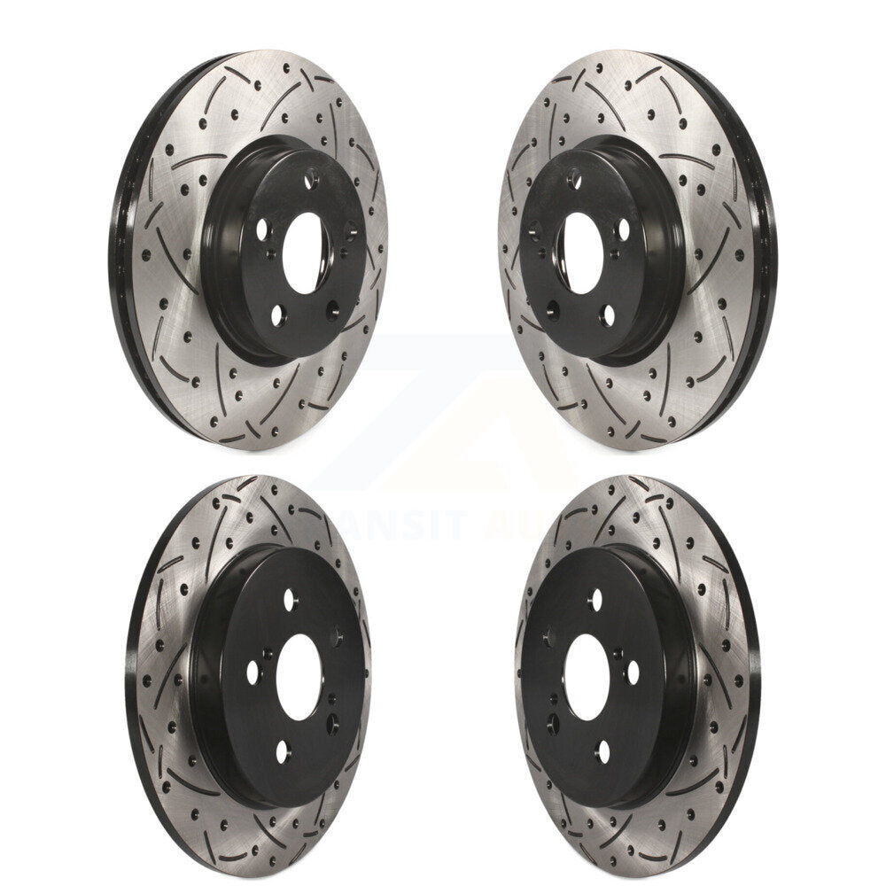Drilled Slot Brake Rotors Front Rear Kit For Toyota Corolla Matrix Pontiac Vibe
