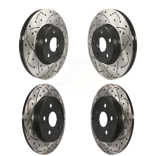 Drilled Slot Brake Rotors Front Rear Kit For Toyota Corolla Matrix Pontiac Vibe