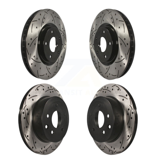 Drilled Slot Disc Brake Rotors Front Rear Kit For 2014-2017 Nissan Juke Nismo RS
