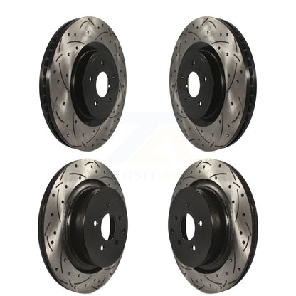 Drill Slot Brake Rotor Front Rear Kit For INFINITI FX50 With Dual Piston Caliper