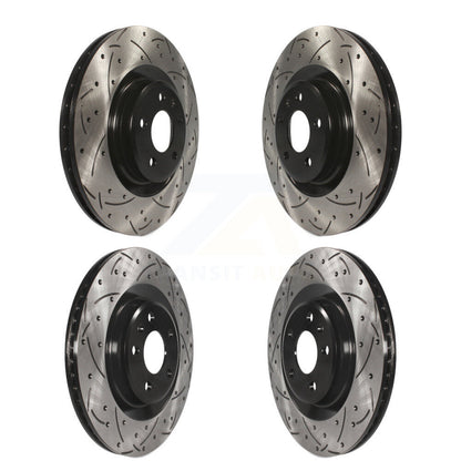 Drill Slot Brake Rotor Front Rear Kit For Audi Q5 Porsche Macan S4 S5 A6 Quattro