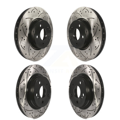 Drill Slot Disc Brake Rotor Front Rear Kit For Mercedes-Benz C300 C350 E350 E300