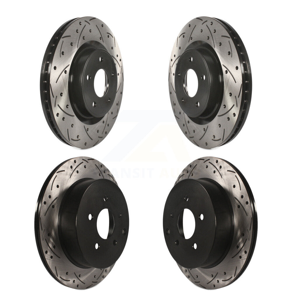 Drill Slot Brake Rotor Front Rear Kit For Nissan Murano Pathfinder INFINITI QX60