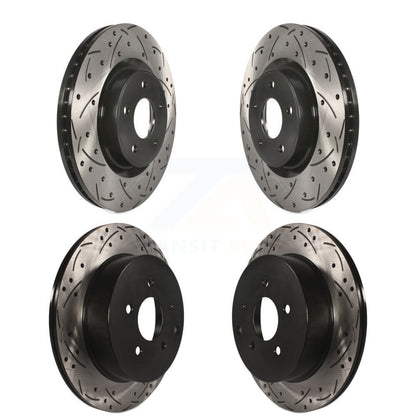 Drill Slot Brake Rotor Front Rear Kit For Nissan Murano Pathfinder INFINITI QX60