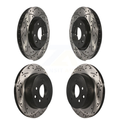 Drilled Slot Disc Brake Rotor Front Rear Kit For Nissan Rogue Sport Qashqai LEAF