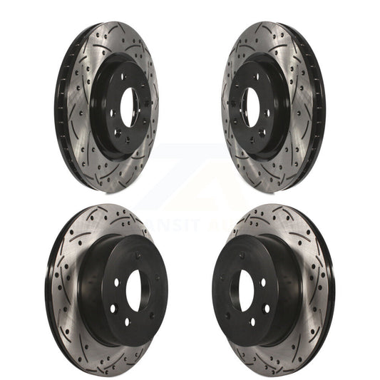 Drilled Slot Disc Brake Rotor Front Rear Kit For Nissan Rogue Sport Qashqai LEAF