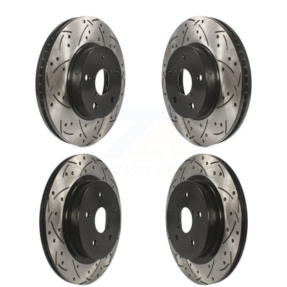 Coat Drill Slot Disc Brake Rotor Front Rear Kit For 2015-2019 Subaru Legacy 2.5L
