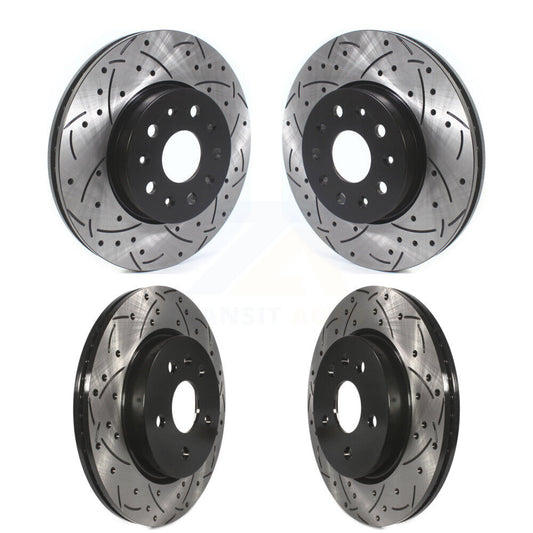 Drill Slot Disc Brake Rotor Front Rear Kit For Chevrolet Camaro Cadillac CT5 CT6