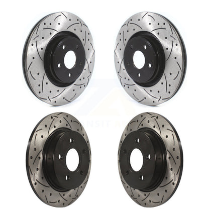 Drilled Slot Brake Rotor Front Rear Kit For Ford Focus With 335mm Diameter