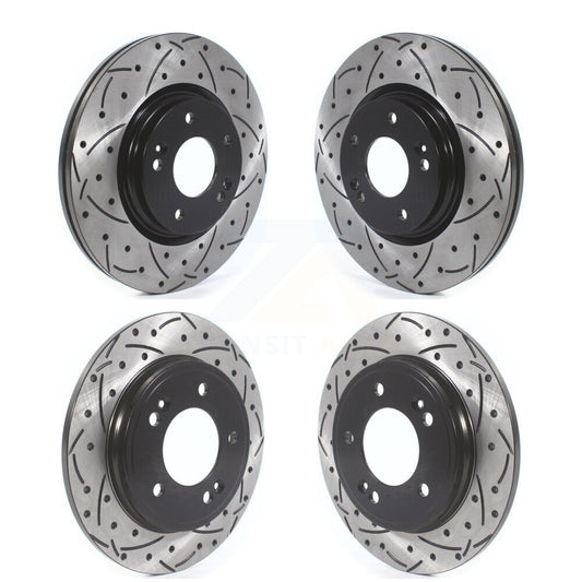 Drill Slot Disc Brake Rotors Front Rear Kit For Hyundai Elantra Kia Forte Forte5