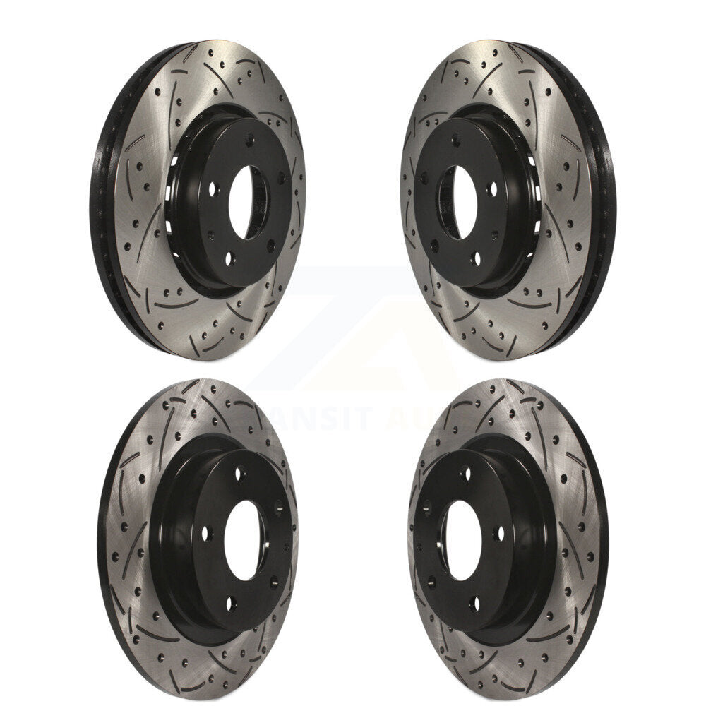 Drill Slot Brake Rotors Front Rear Kit For 2019-2021 Mazda 6 Naturally Aspirated