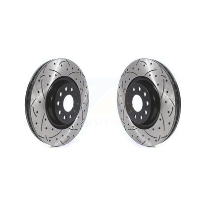 Drill Slot Brake Rotor Front Pair For Volkswagen Tiguan Jetta Audi Q3 GTI Golf R