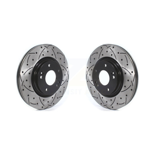Drill Slot Brake Rotors Front Pair For Hyundai Kia Elantra Tucson Kona Seltos GT