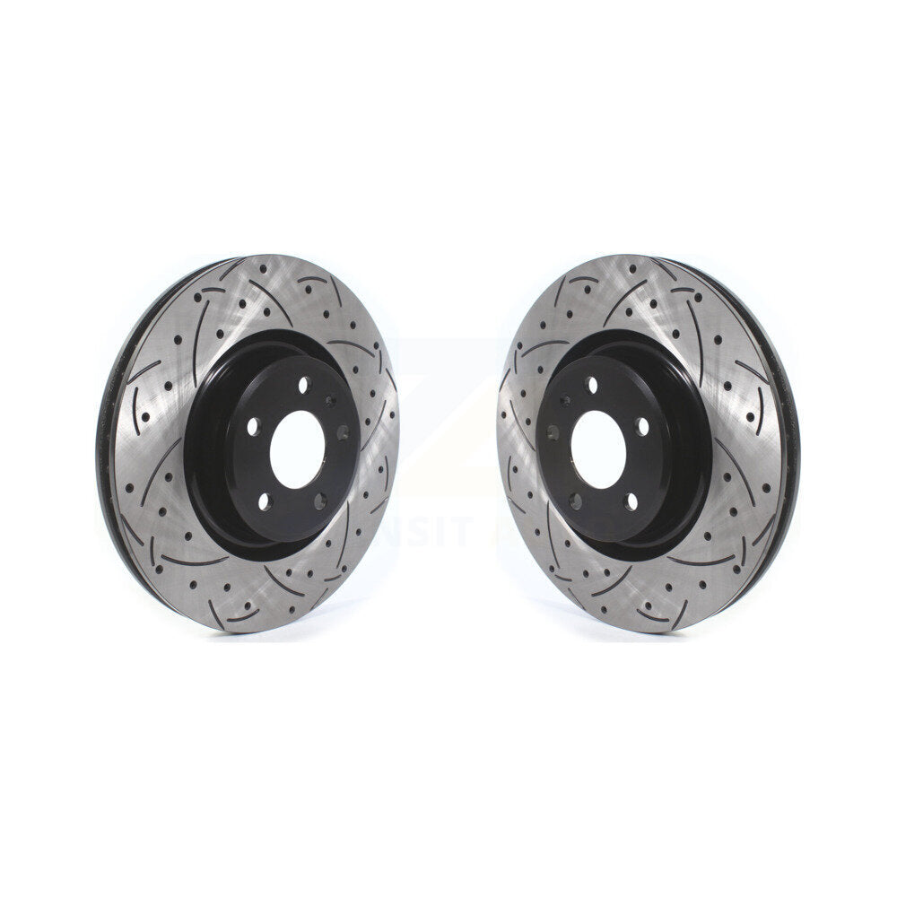 Drill Slot Brake Rotor Front Pair For Audi Q5 A4 Quattro A5 Sportback allroad A6