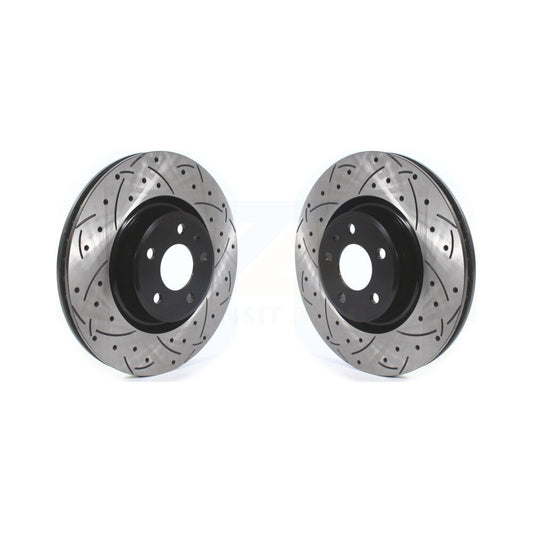Drill Slot Brake Rotor Front Pair For Audi Q5 A4 Quattro A5 Sportback allroad A6