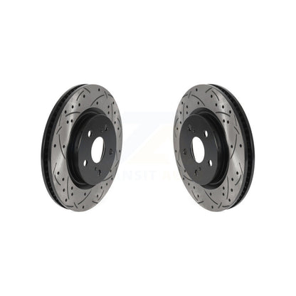 Drill Slot Brake Rotor Front Pair For Toyota RAV4 Camry Corolla Cross Lexus C-HR