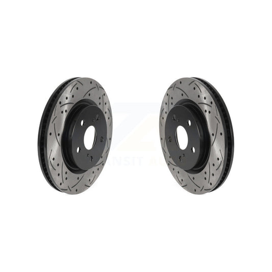 Drill Slot Brake Rotor Front Pair For Toyota RAV4 Camry Corolla Cross Lexus C-HR