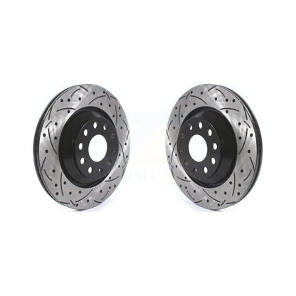 Drill Slot Brake Rotors Rear Pair For Volkswagen Atlas Audi Q3 GTI Cross Sport R