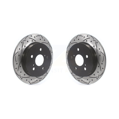 Drill Slot Brake Rotors Rear Pair For Toyota RAV4 Camry Lexus Corolla Cross C-HR