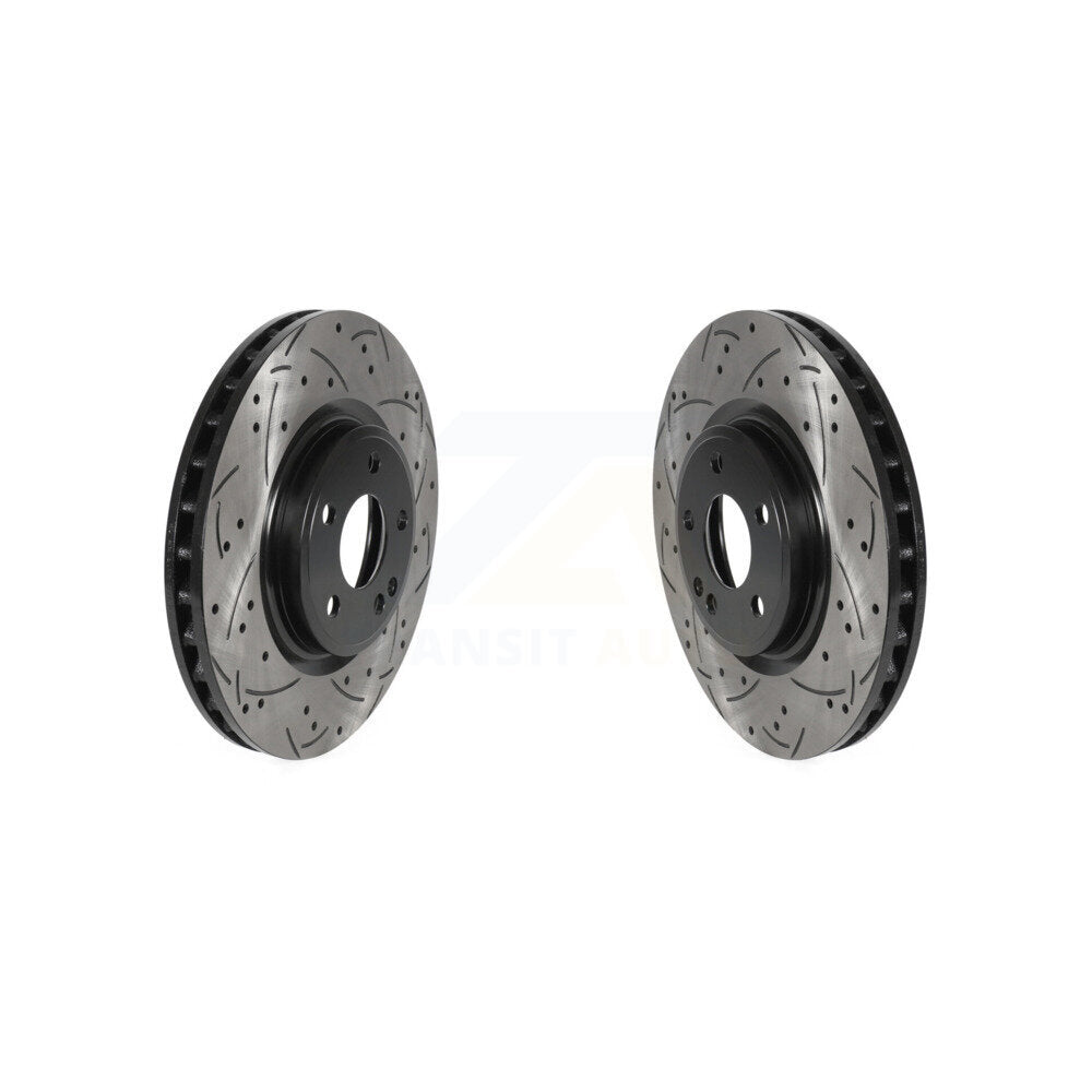 Drill Slot Brake Rotors Front Pair For Mercedes-Benz GLA250 CLA250 B250 INFINITI