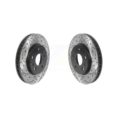 Drill Slot Disc Brake Rotor Front Pair For Chevrolet Malibu Buick Regal LaCrosse