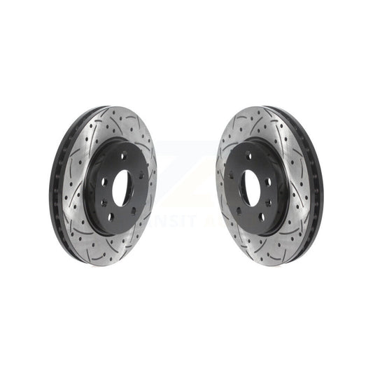 Drill Slot Disc Brake Rotor Front Pair For Chevrolet Malibu Buick Regal LaCrosse