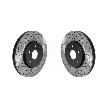 Drilled Slot Disc Brake Rotors Front Pair For Chevrolet Buick Encore Trax Sonic