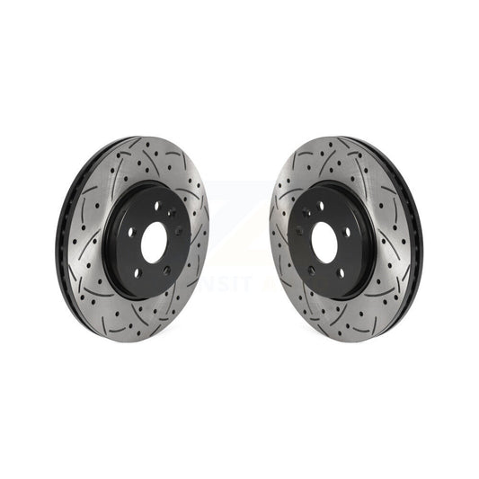 Drilled Slot Disc Brake Rotors Front Pair For Chevrolet Buick Encore Trax Sonic